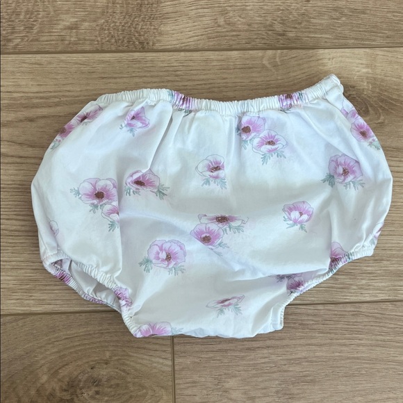 Jacadi White and Pink Floral Baby Dress - Picture 8 of 9